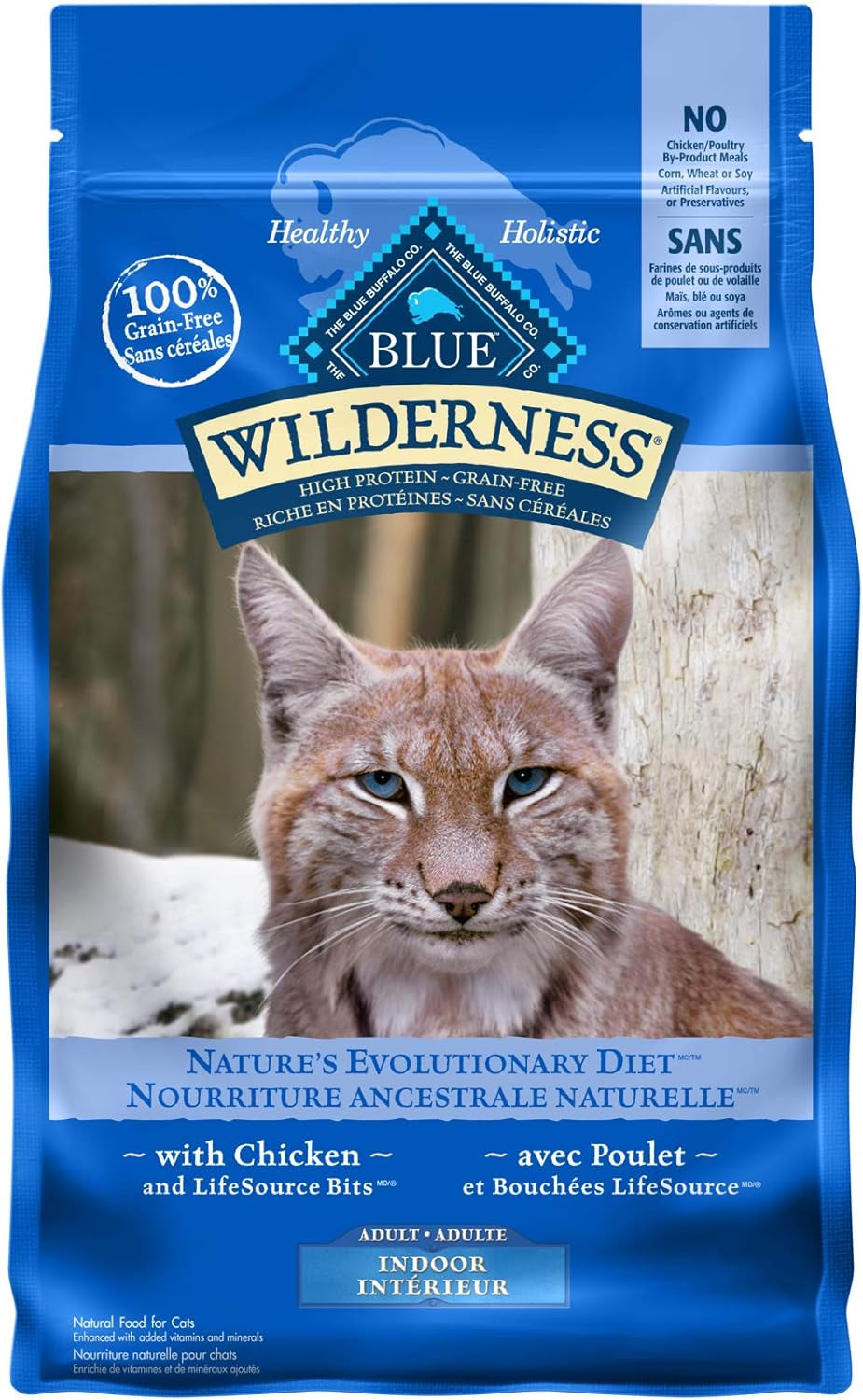 Wilderness High Protein Grain Free, Natural Adult Dry Cat Food, Salmon 2.2Kg Bag - Medium Bag, Kibble