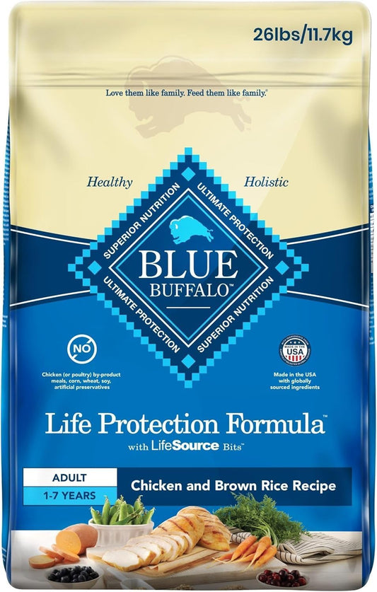 Life Protection Formula Adult Dog Food - Natural Dry Dog Food for Adult Dogs - Chicken and Brown Rice - 11.7 Kg Bag