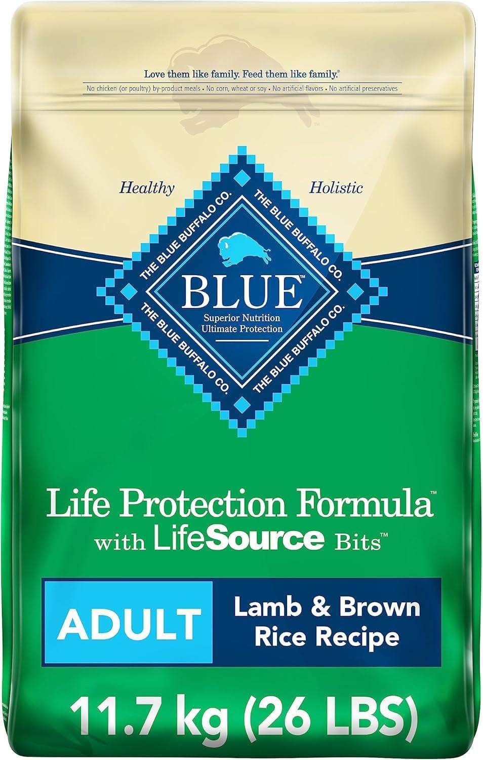 Life Protection Formula Adult Dog Food - Natural Dry Dog Food for Adult Dogs - Chicken and Brown Rice - 11.7 Kg Bag