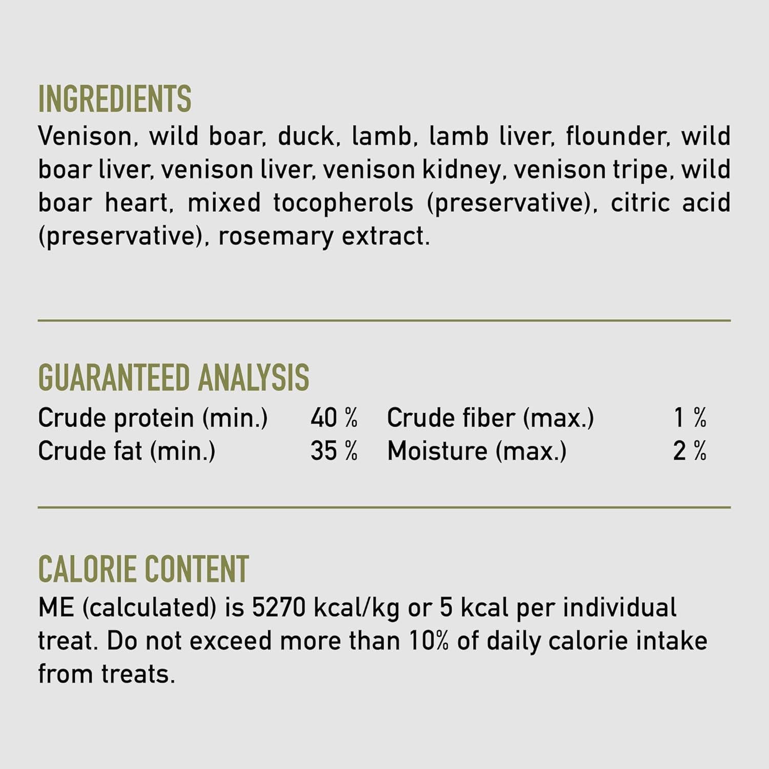 Freeze Dried Tundra Dog Treats, Wholeprey Ingredients, 3.25Oz