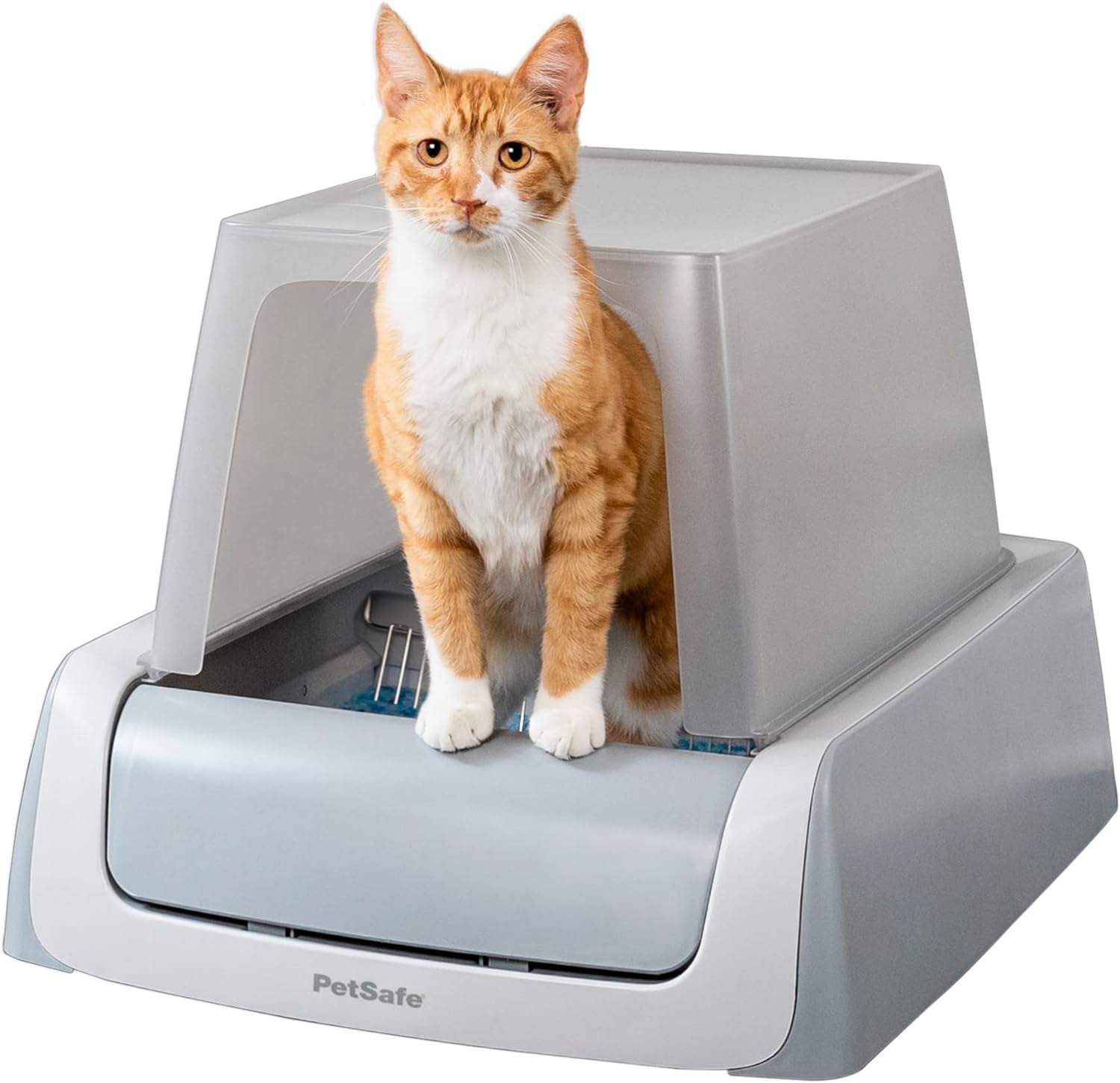 Scoopfree Automatic Self-Cleaning Cat Litter Box – Includes Disposable Trays with Crystal Litter, Uncovered