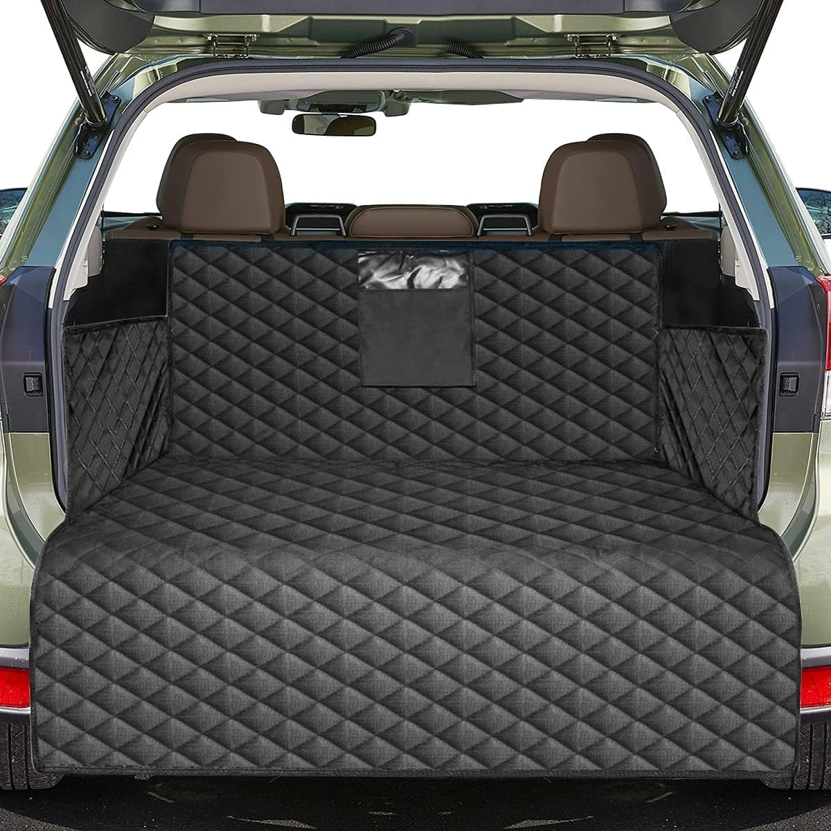 Pets Cargo Liner SUV Dog Cargo Cover, Waterproof Dog Seat Cover Mat for Back Seat Trucks/Suv with Bumper Flap Protector, Nonslip Dog Seat Cover 185 * 105Cm