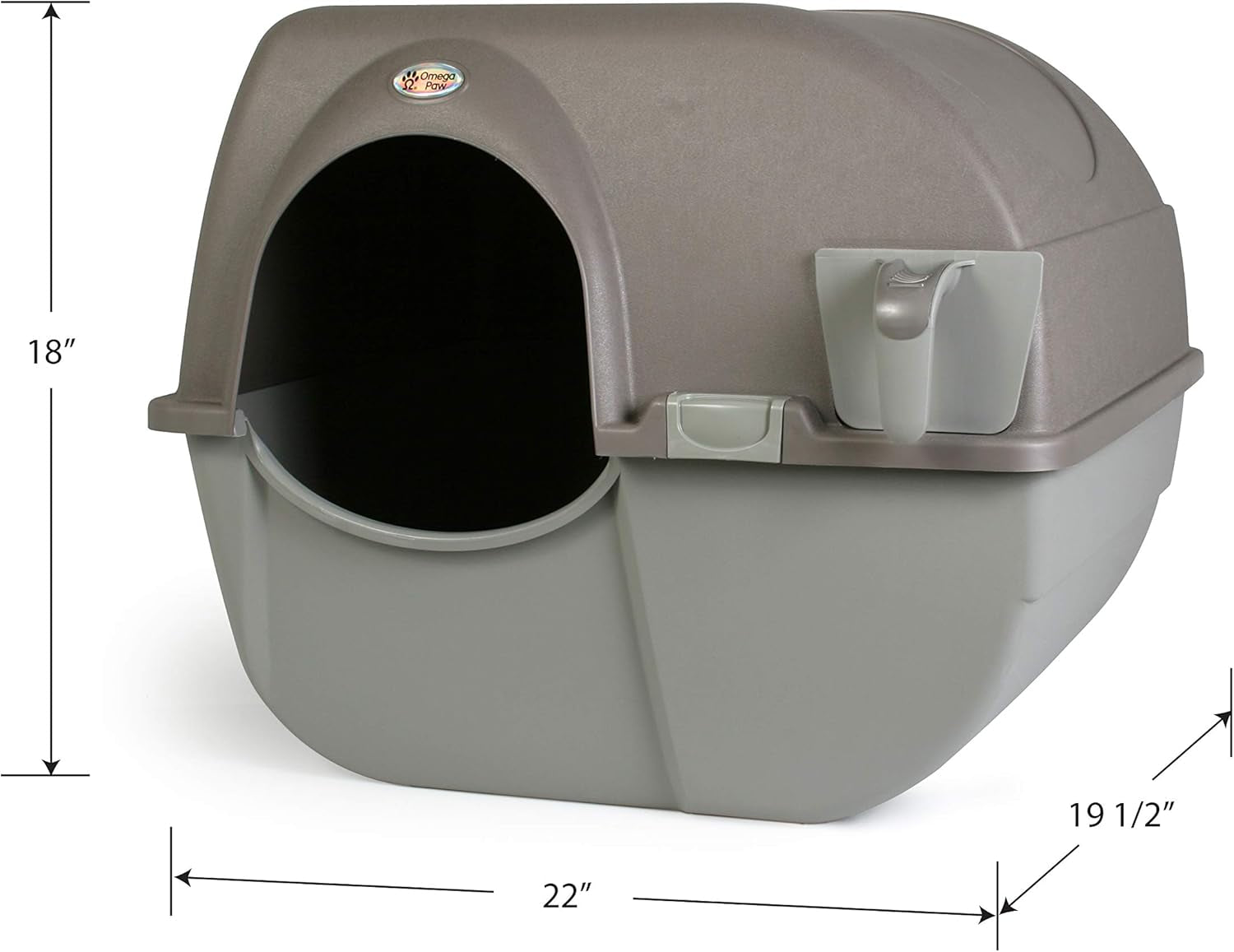 Roll N Clean Self Cleaning Litter Box, Large, RA20, Taupe, L (Pack of 1)