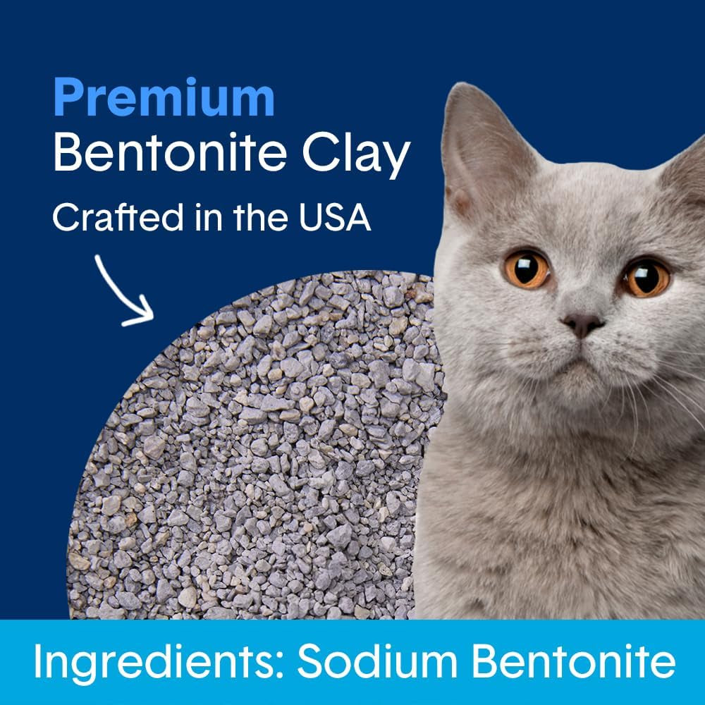 Boxie® Unscented 30 Day Odour Control Clumping Clay Cat & Kitty Litter 16 Lb, 99.9% Dust-Free, Hard Flat Top® Clumps, No Fragrances No Fillers, Long-Lasting, Easy to Scoop