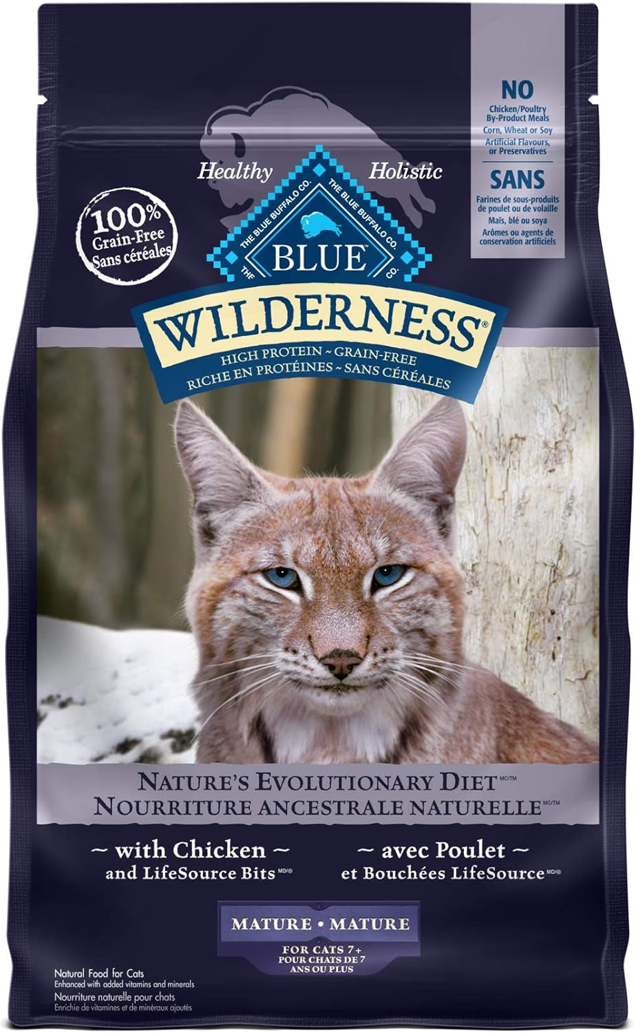 Wilderness High Protein Grain Free, Natural Adult Dry Cat Food, Salmon 2.2Kg Bag - Medium Bag, Kibble