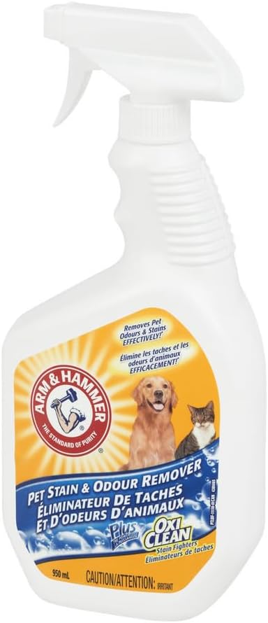 Pet Stain & Odour Remover Spray with Oxiclean, 950Ml