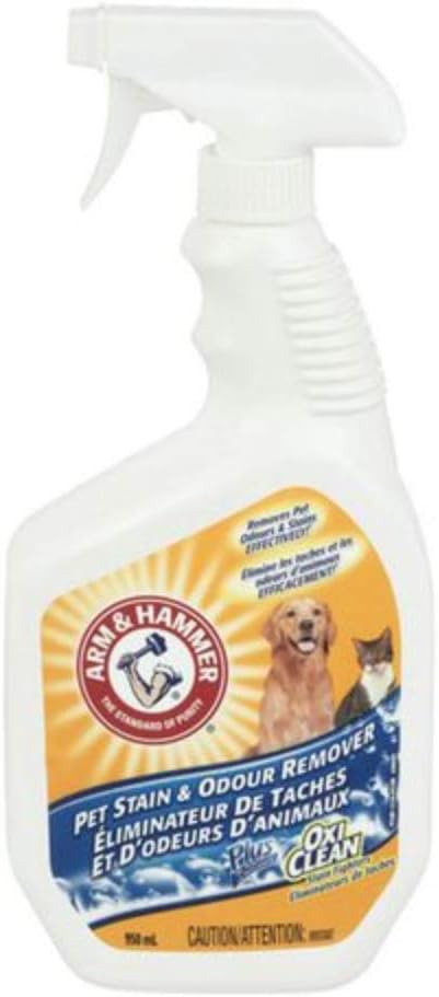 Pet Stain & Odour Remover Spray with Oxiclean, 950Ml