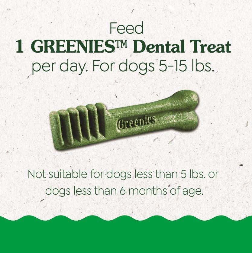 Puppy Teenie Size Natural Dental Dog Treats, (43 Treats) 12 Oz. Pack