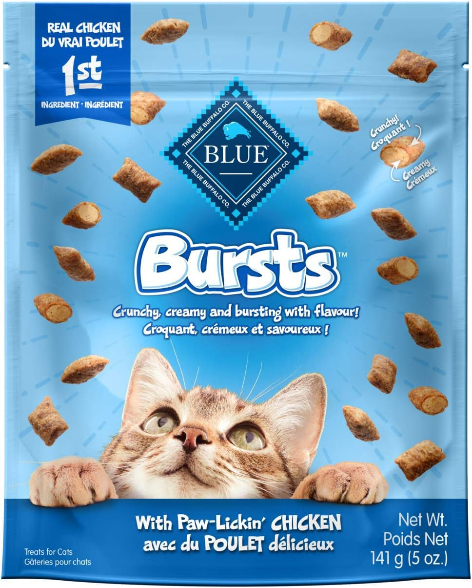 Bursts with Savory Seafood Cat Treats, 340G Tub