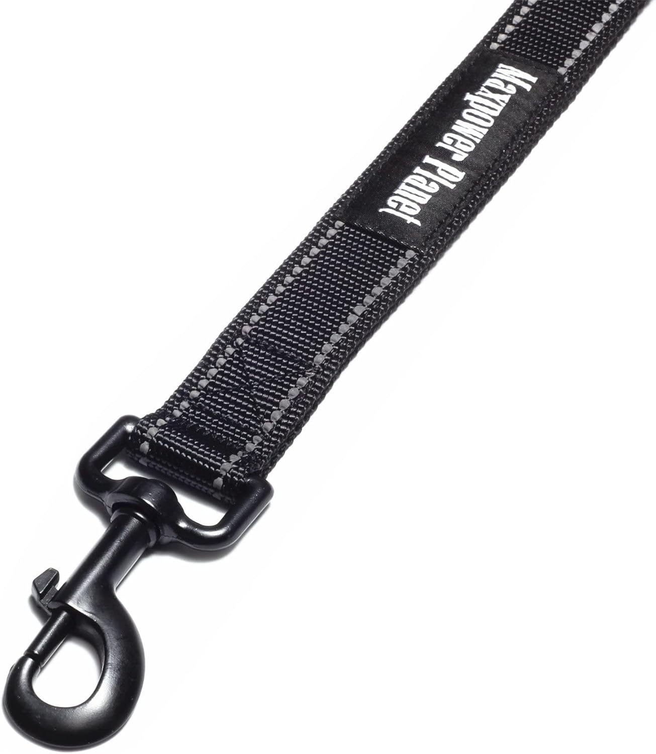 - Heavy Duty Dog Leash - 6Ft Long with Double Traffic Handle Reflective Black - Perfect for Medium to Large Dogs