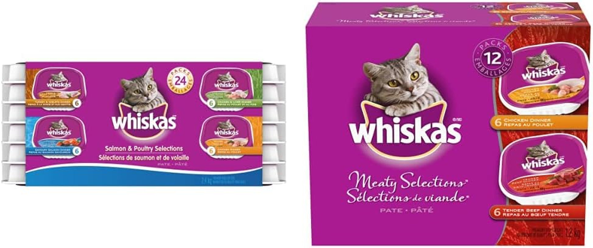 Salmon and Poultry Selections Adult Wet Cat Food Paté, 100G (24 Pack)