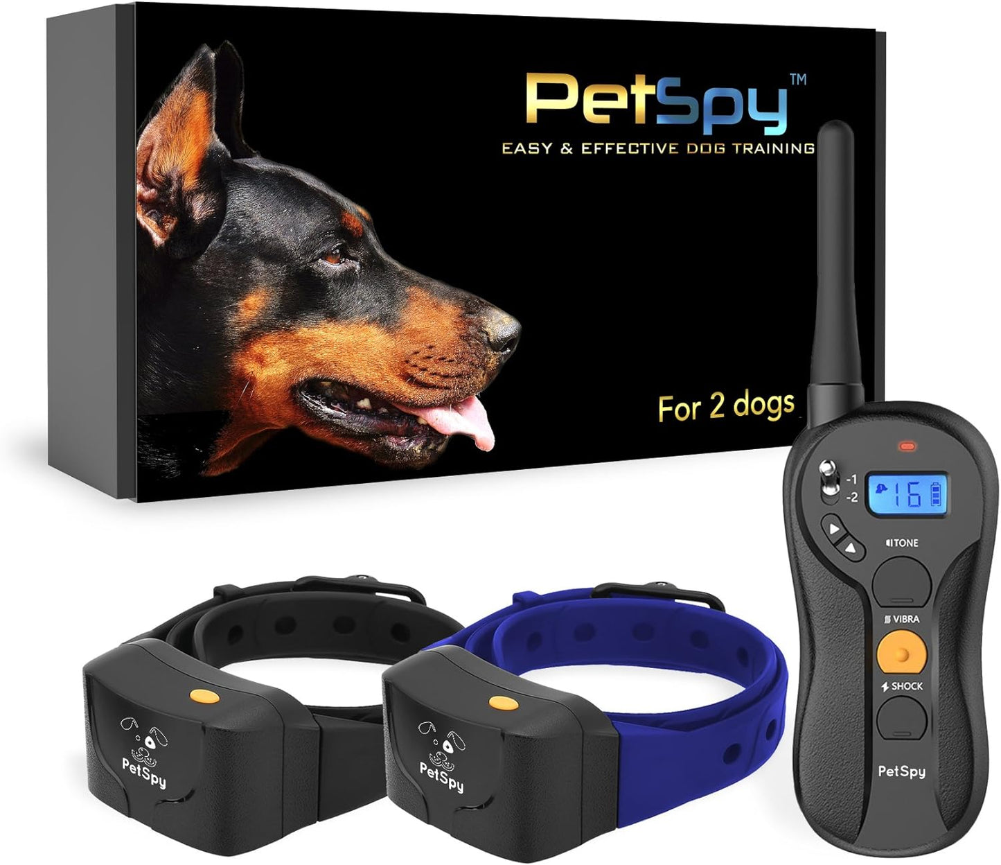 P620 Dog Training Shock Collar for Dogs with Vibration, Electric Shock, Beep; Rechargeable and Waterproof Remote Trainer E-Collar - 10-140 Lbs (One Dog)