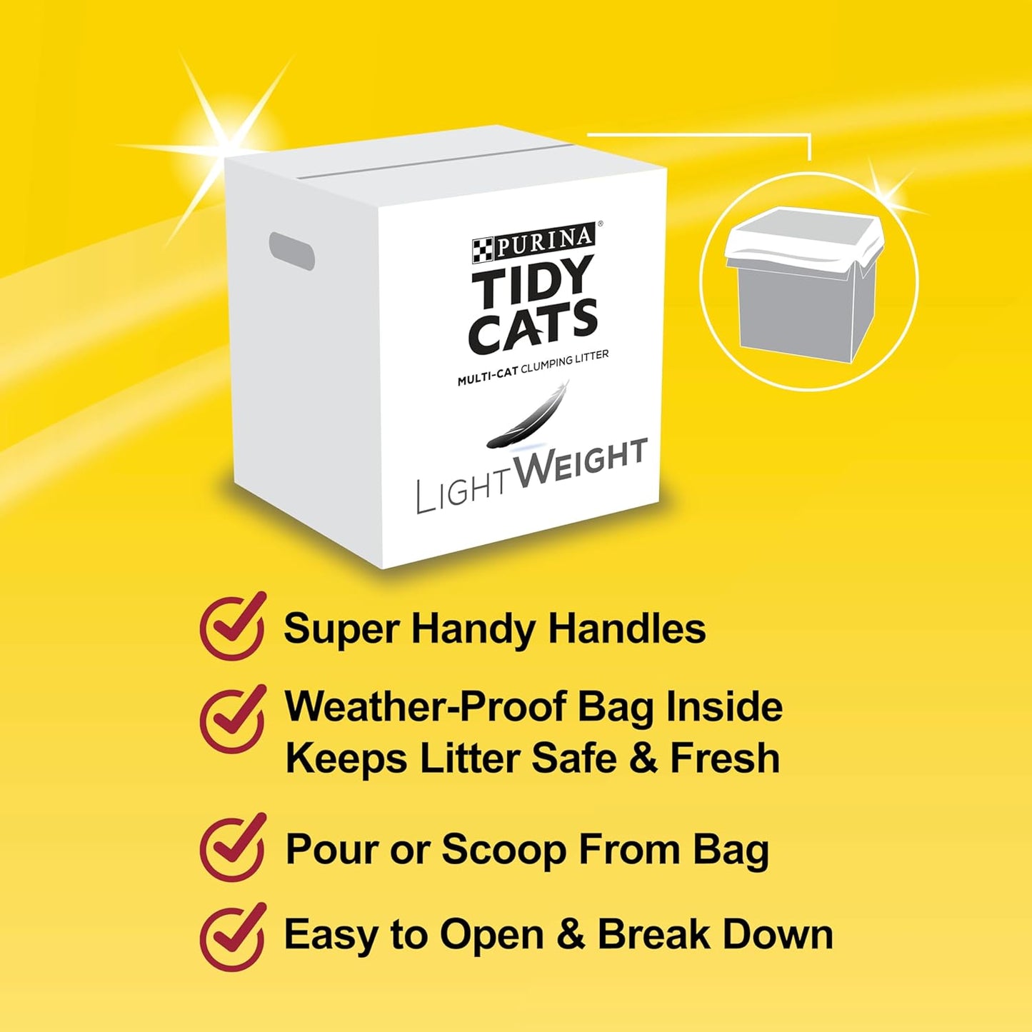 Free & Clean Cat Litter, Lightweight Unscented Multi-Cat - 5.44 Kg Box