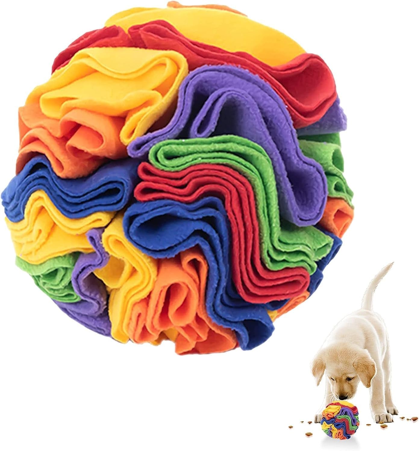 Snuffle Ball Interactive Toy for Small, Medium and Large Dogs (Purple)