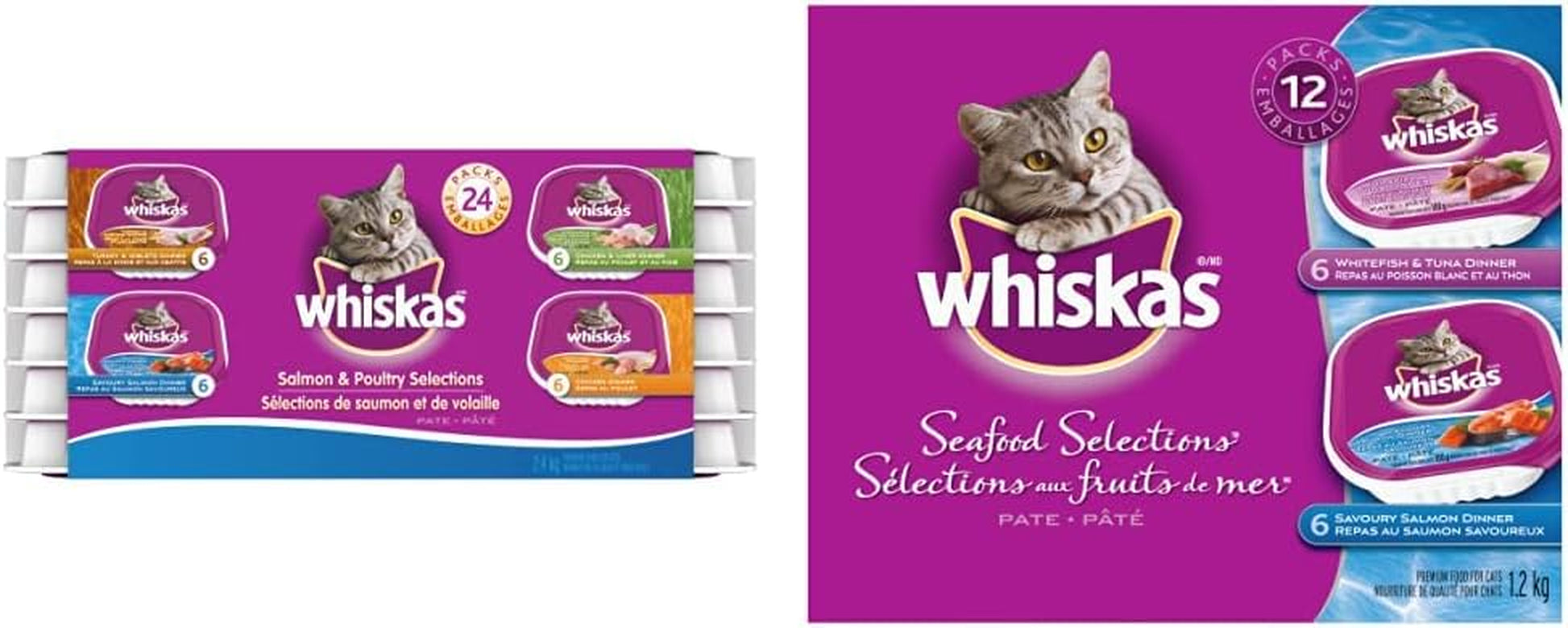 Salmon and Poultry Selections Adult Wet Cat Food Paté, 100G (24 Pack)