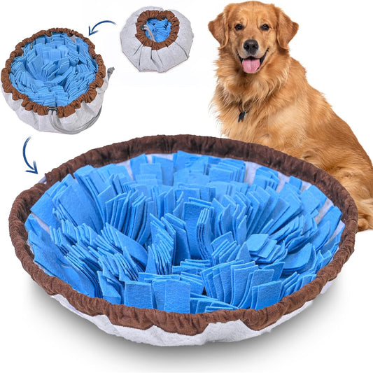 Adjustable Snuffle Mat for Dogs, Dog Puzzle Toys, Enrichment Pet Foraging Mat for Smell Training and Slow Eating, Stress Relief Interactive Dog Toy for Feeding, Dog Mental Stimulation Toys