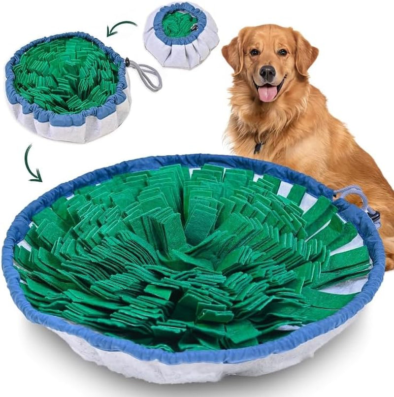 Adjustable Snuffle Mat for Dogs, Dog Puzzle Toys, Enrichment Pet Foraging Mat for Smell Training and Slow Eating, Stress Relief Interactive Dog Toy for Feeding, Dog Mental Stimulation Toys