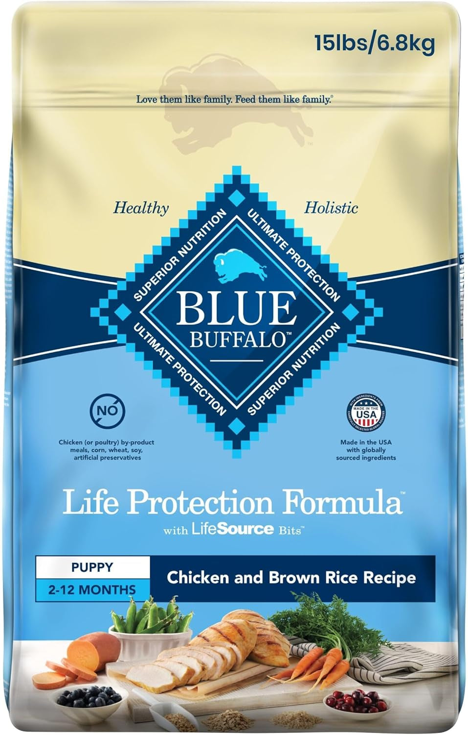 Life Protection Formula Adult Dog Food - Natural Dry Dog Food for Adult Dogs - Chicken and Brown Rice - 11.7 Kg Bag