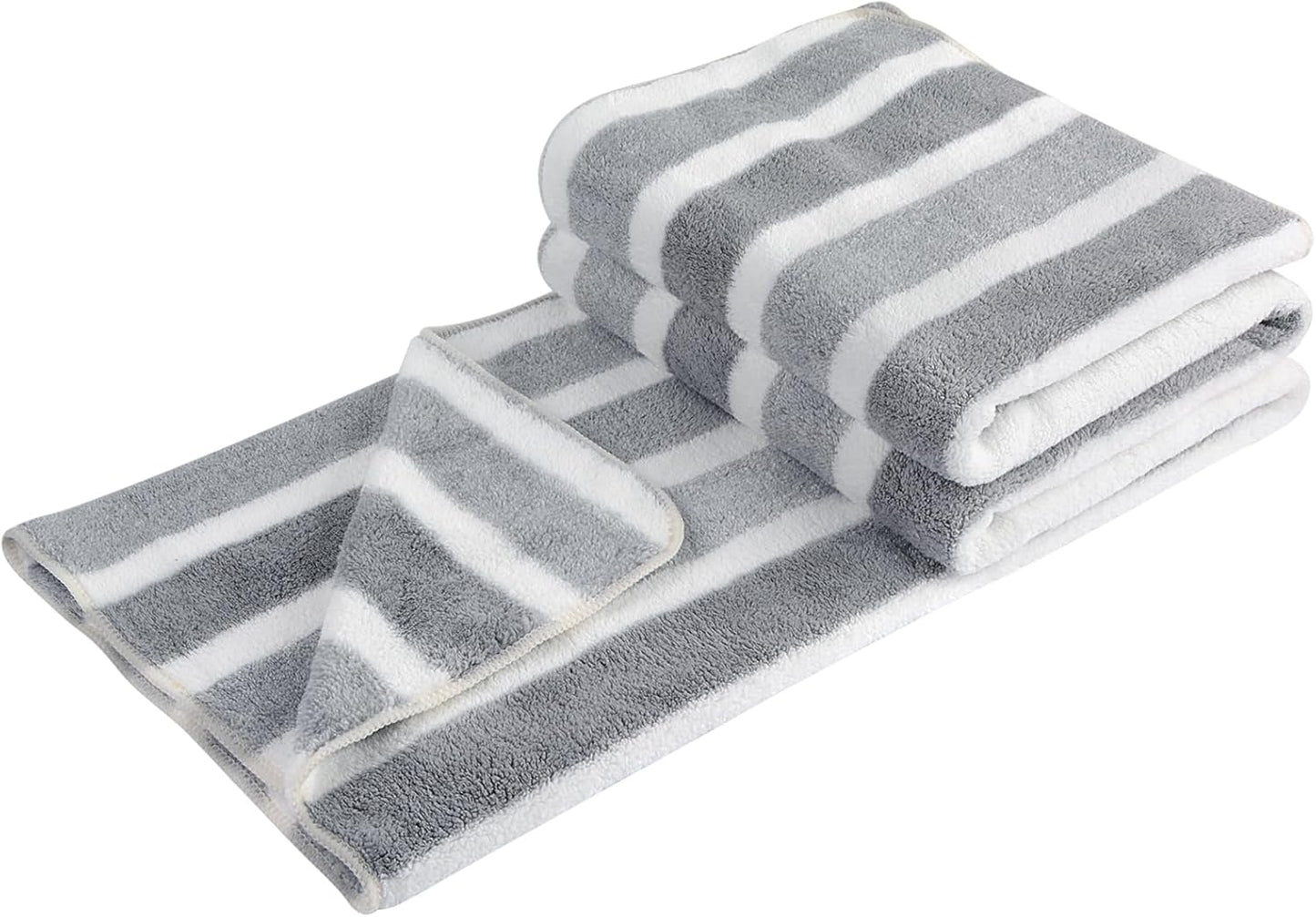 Microfiber Dog Towel Super Absorbent Pet Bath Towel Large Size for All Dogs and Cats with Embroidered Paw Print 30Inch X 50Inch Gray