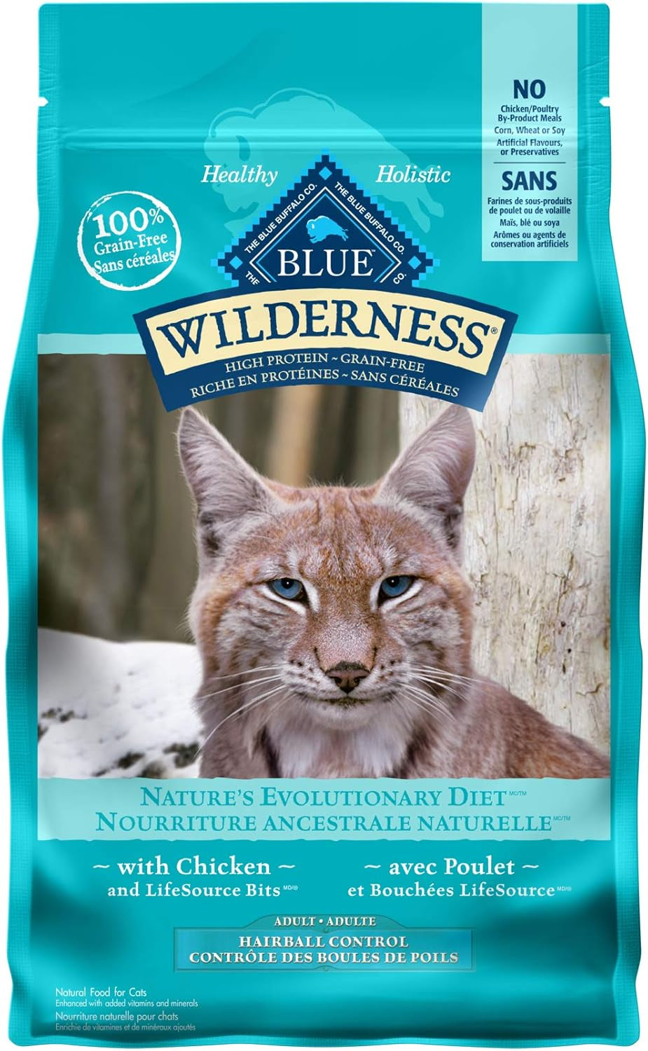 Wilderness High Protein Grain Free, Natural Adult Dry Cat Food, Salmon 2.2Kg Bag - Medium Bag, Kibble