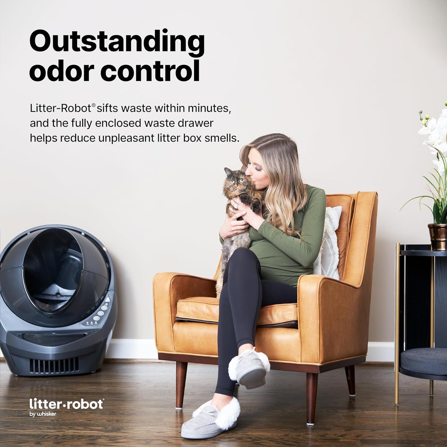 Litter-Robot 3 Connect by  (Grey) Automatic Self-Cleaning Cat Litter Box, Wifi Enabled, Works with Any Clumping Litter, Never Scoop Again