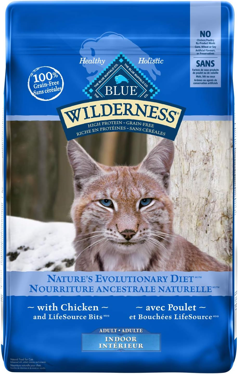 Wilderness High Protein Grain Free, Natural Adult Dry Cat Food, Salmon 2.2Kg Bag - Medium Bag, Kibble