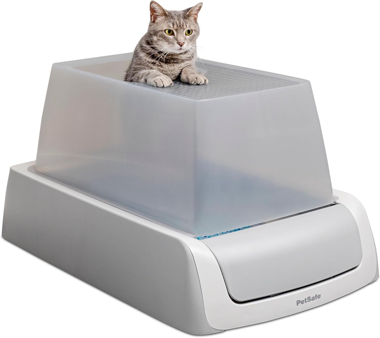 Scoopfree Automatic Self-Cleaning Cat Litter Box – Includes Disposable Trays with Crystal Litter, Uncovered