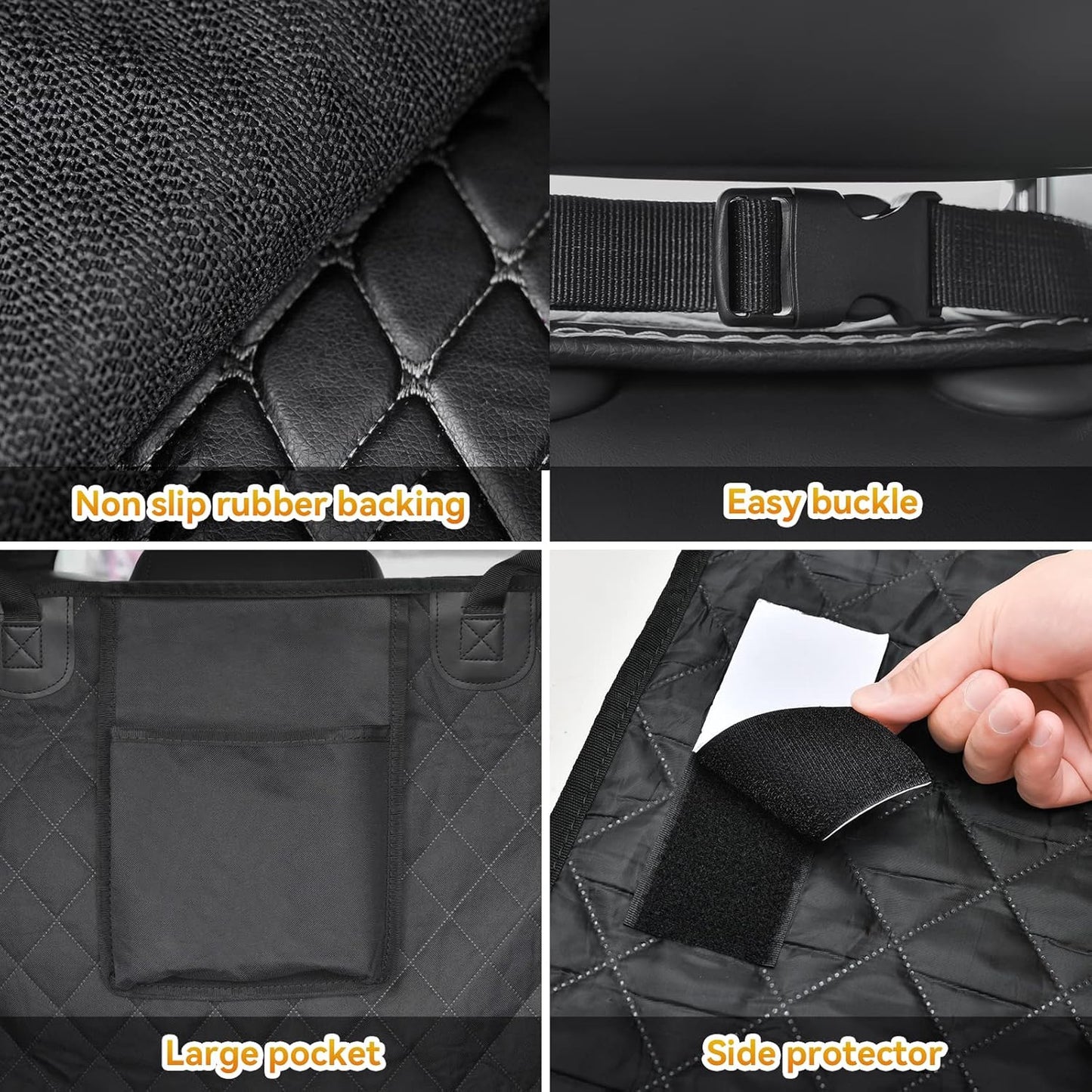 Pets Cargo Liner SUV Dog Cargo Cover, Waterproof Dog Seat Cover Mat for Back Seat Trucks/Suv with Bumper Flap Protector, Nonslip Dog Seat Cover 185 * 105Cm