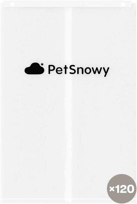 SNOW+ Cat Litter Box Liners, Self-Sealing Waste Drawer Bags for Automatic Cat Litter Box, 120 PCS