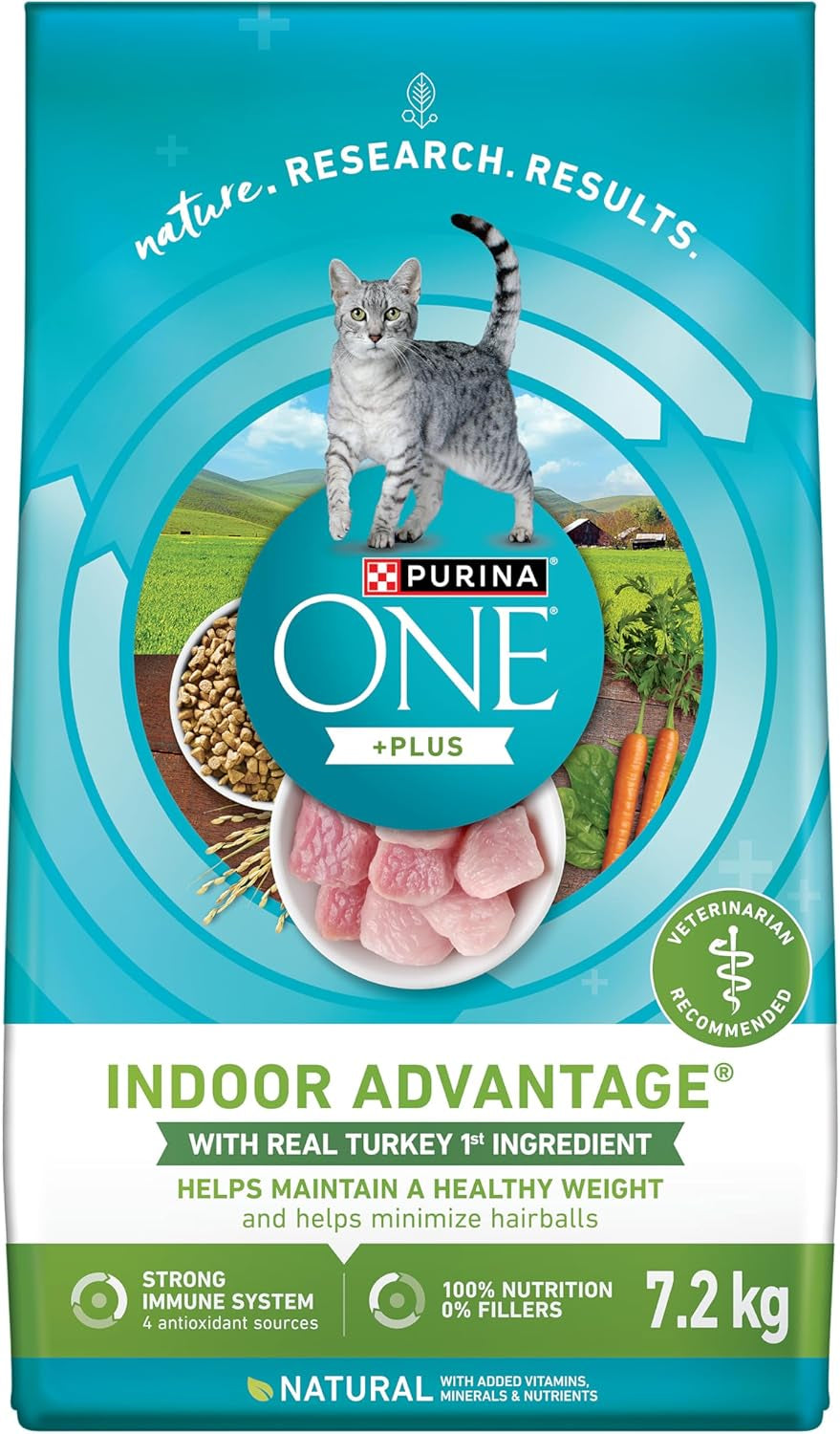 +Plus Dry Cat Food, Indoor Advantage Turkey - 3 Kg Bag