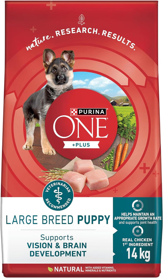 +Plus Large Breed Dry Puppy Food with Chicken - 14 Kg Bag