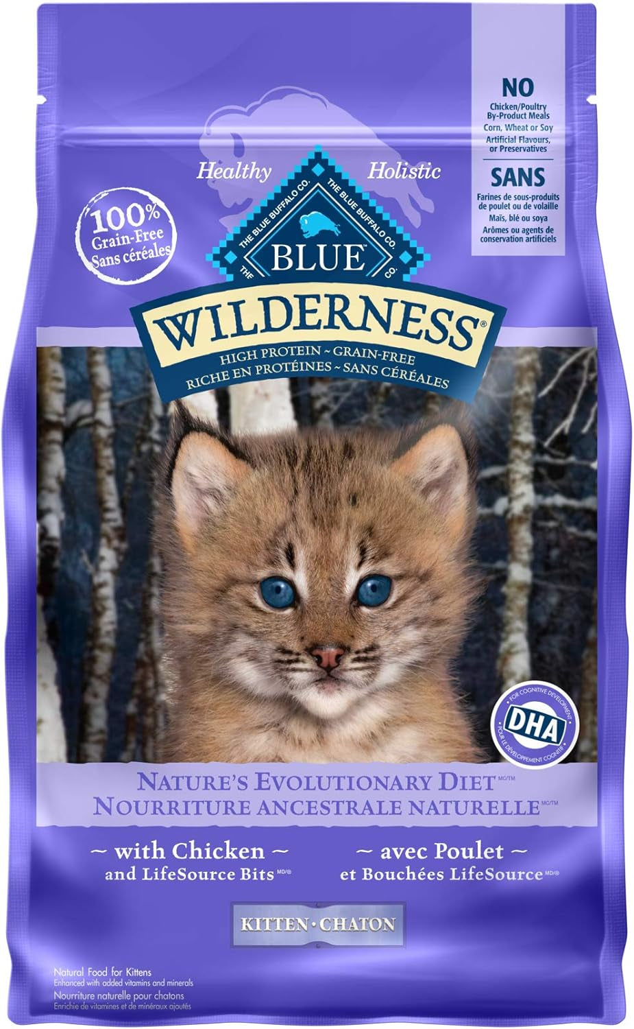 Wilderness High Protein Grain Free, Natural Adult Dry Cat Food, Salmon 2.2Kg Bag - Medium Bag, Kibble